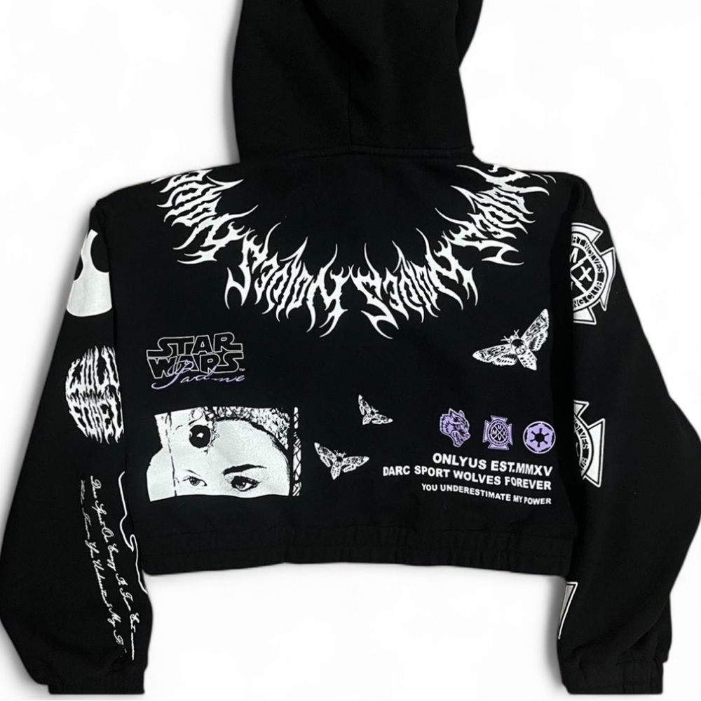 NWT Medium She Darc Sport x Star Wars Padme Chambers Cropped Zip Up Hoodie